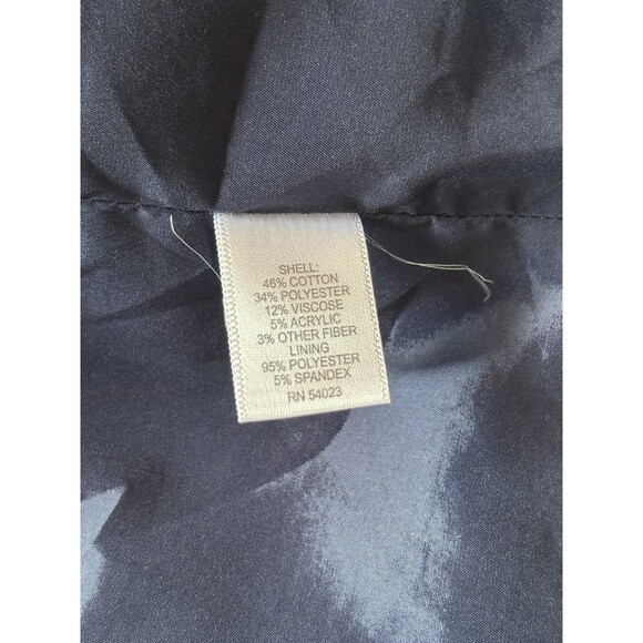 Banana Republic Sleeveless Tweed Dress Women's Size 6 Navy Sheath Lined - Picture 7 of 9